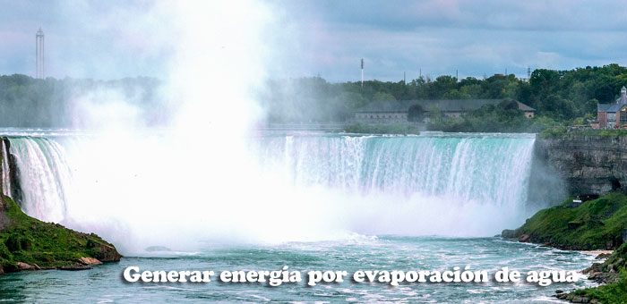 Generar energía por evaporación de agua
